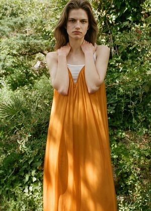 Chiffon V-neck dress