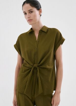 Knot short-sleeve shirt