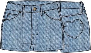 TNSTTamantha Regular Fit Denim Shorts