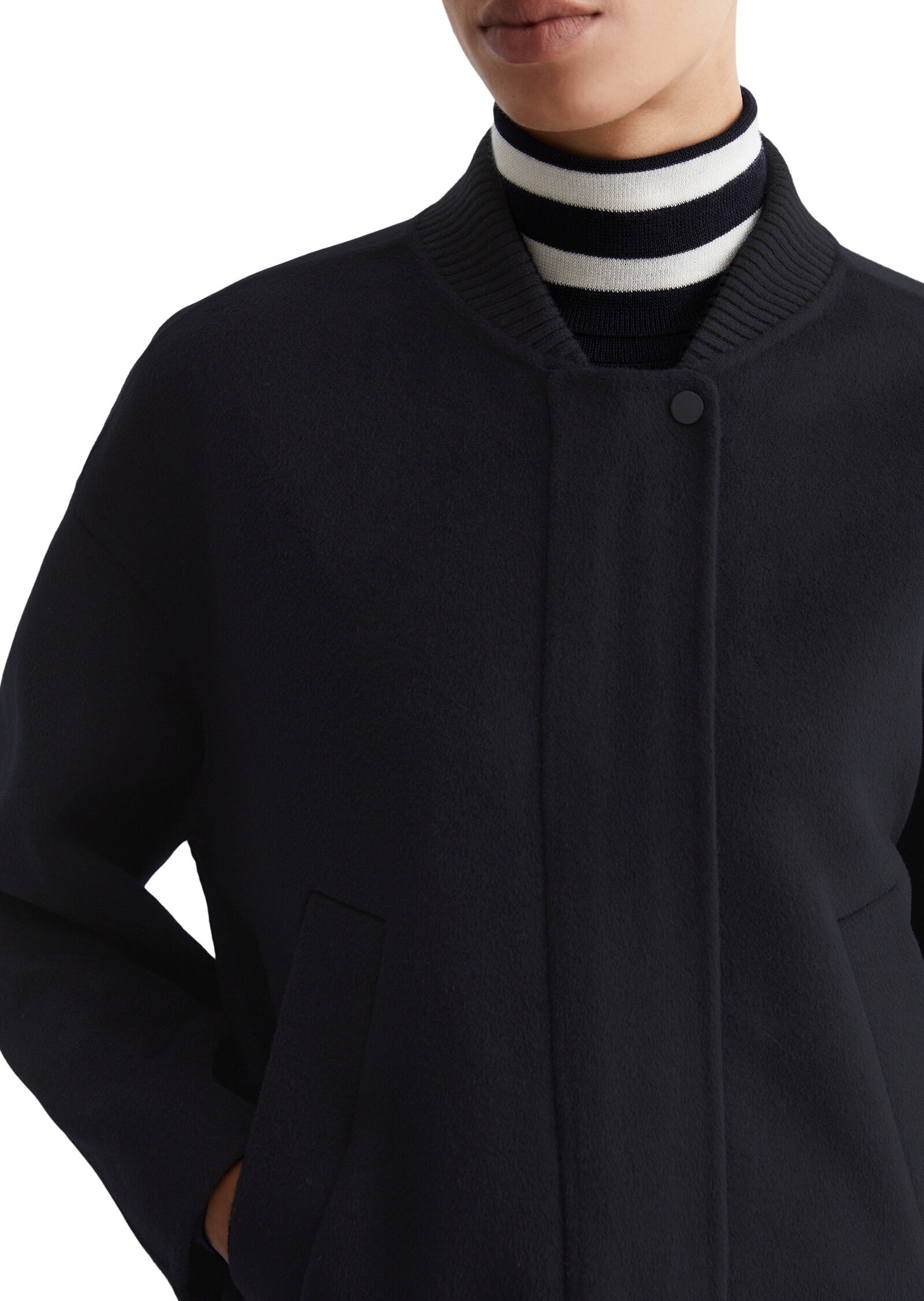 Wool blouson, real doubleface workm