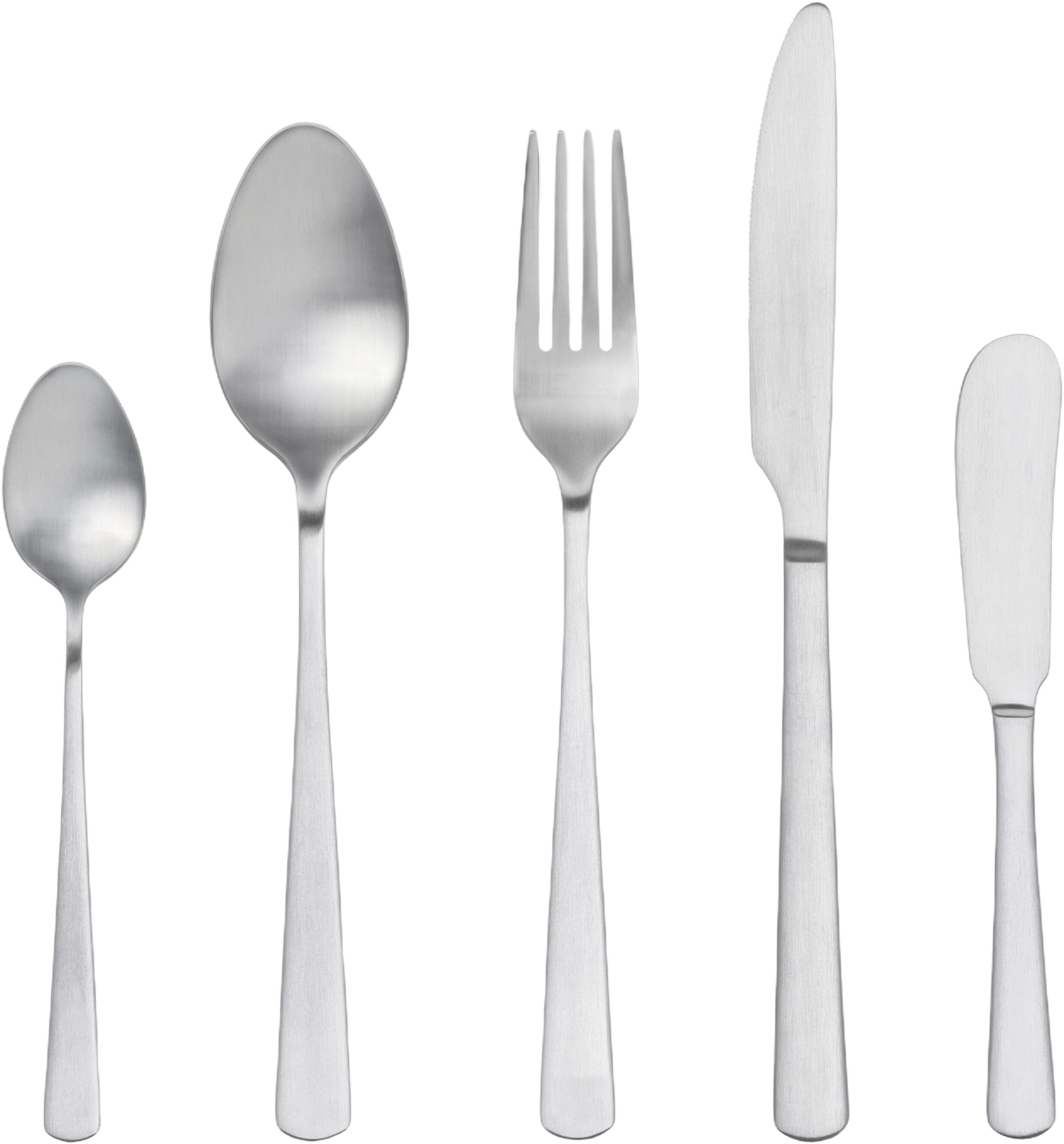 Bestickset Essentials Soft 20 delar Matt st&aring;l