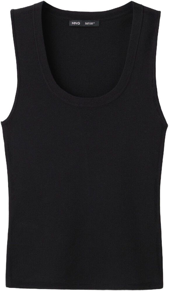 Round-neck knitted top