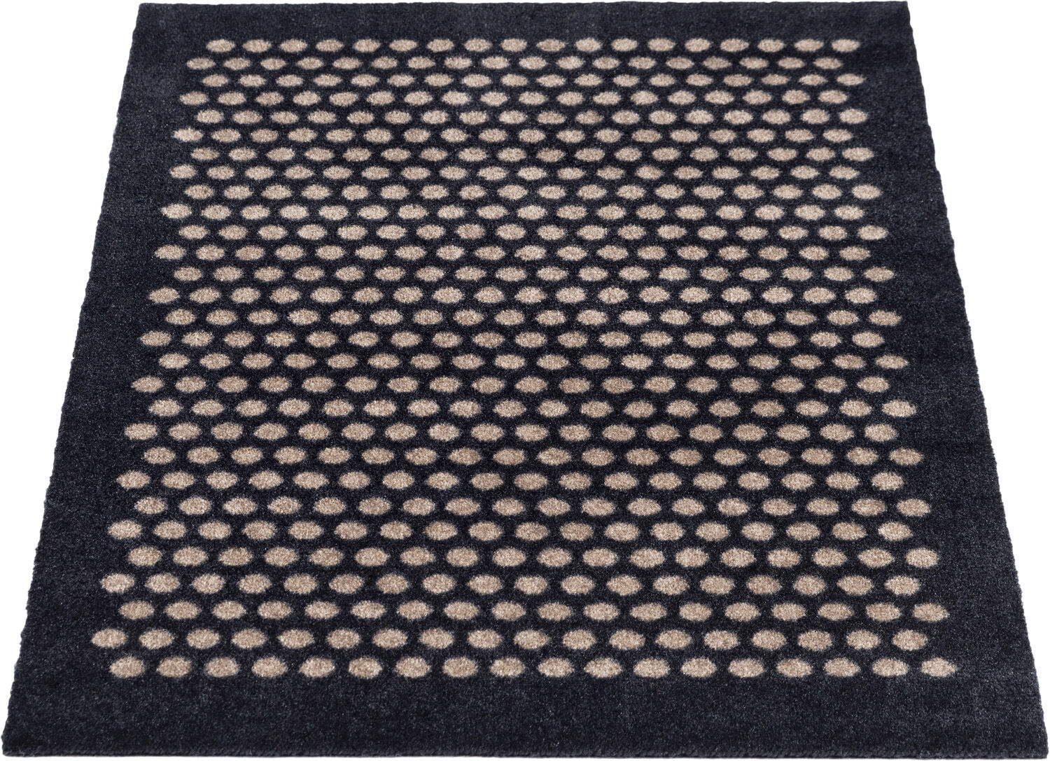 M&aring;tte 60x90 cm, dot sort/sand