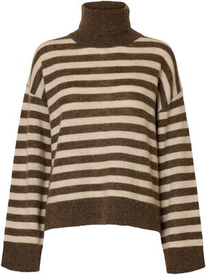 SLFLULU LS KNIT ROLL NECK NOOS