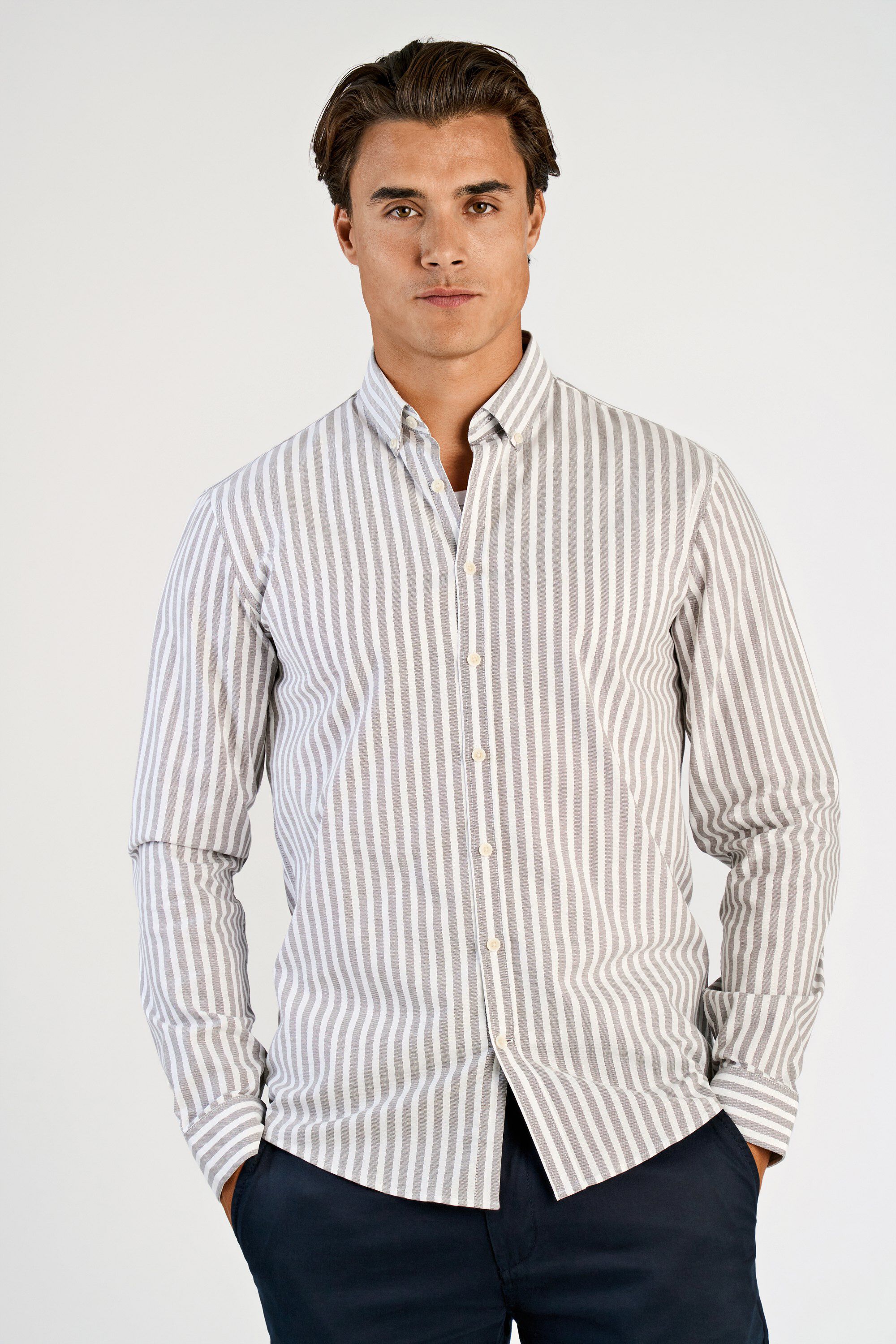 Striped superflex oxford L/S