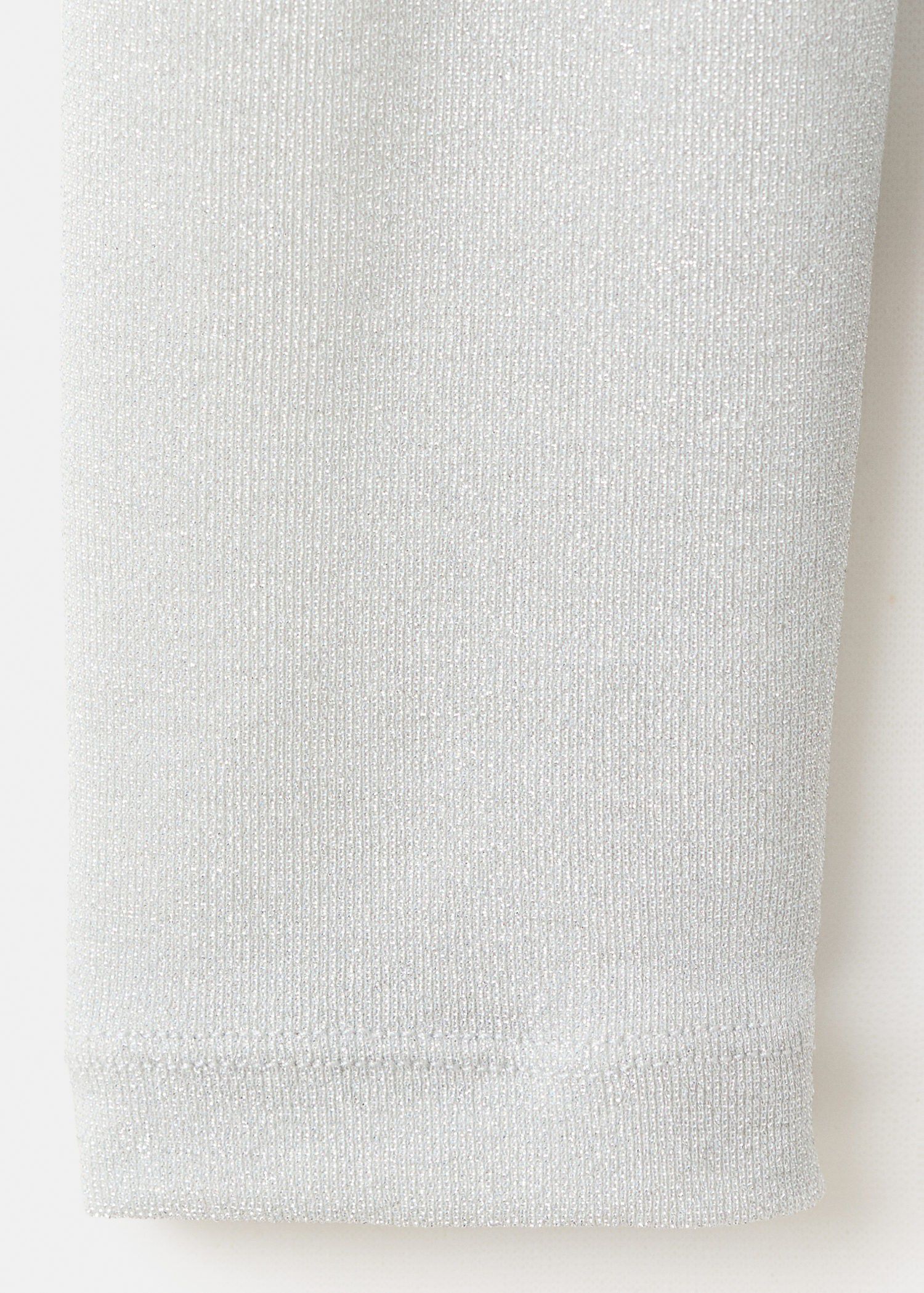 Lurex t-shirt with perkins neck