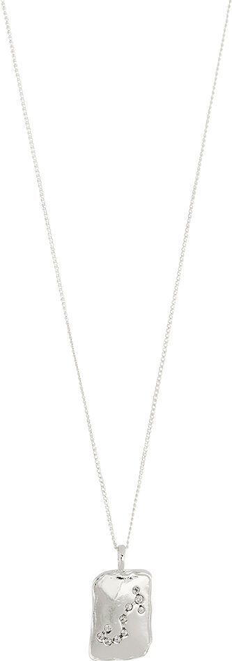 SCORPIO recycled Zodiac Sign necklace, silver-plated