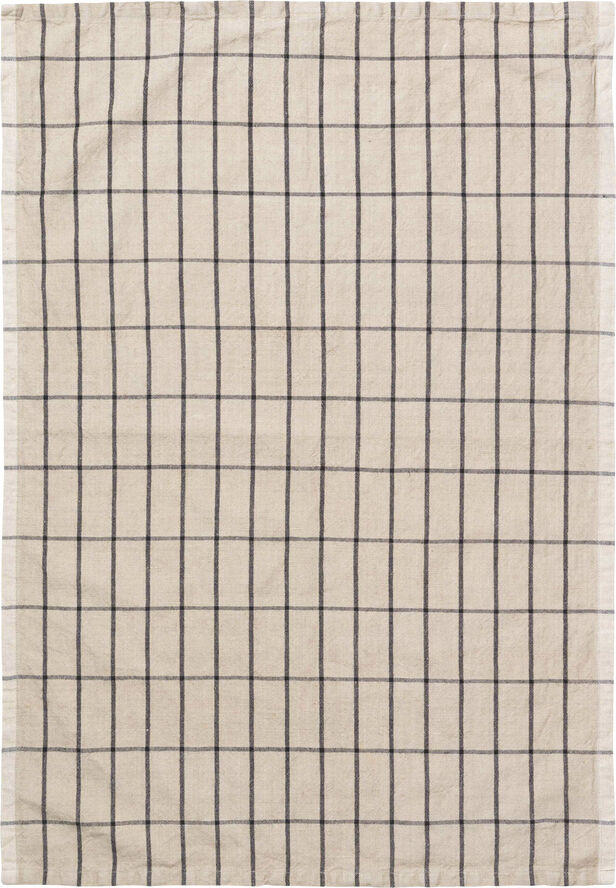 Hale Tea Towel - Sand/Black
