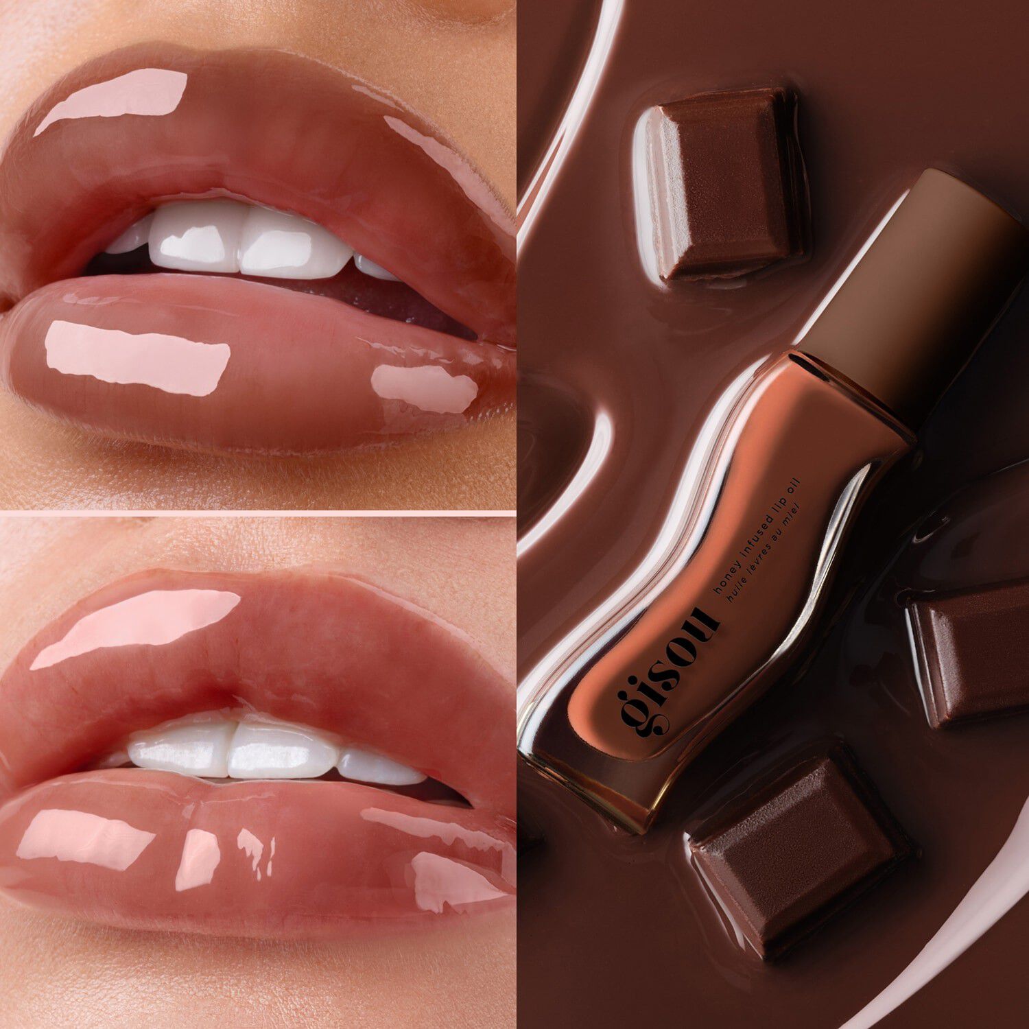 Honey Infused Glazed Lip Trio - Set med l&auml;ppoljor