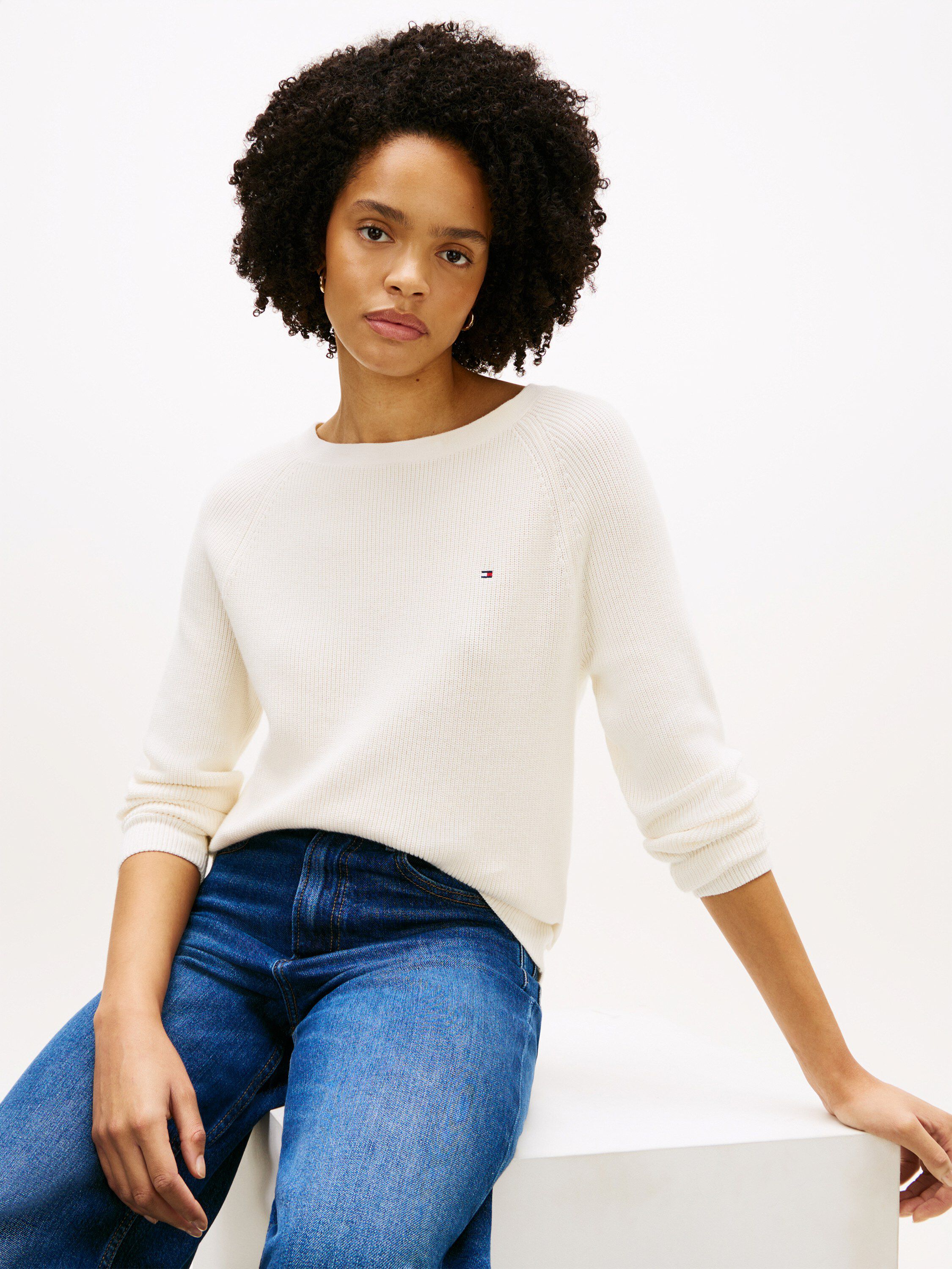 CO CARDI FINE GG LS BOAT-NK SWT