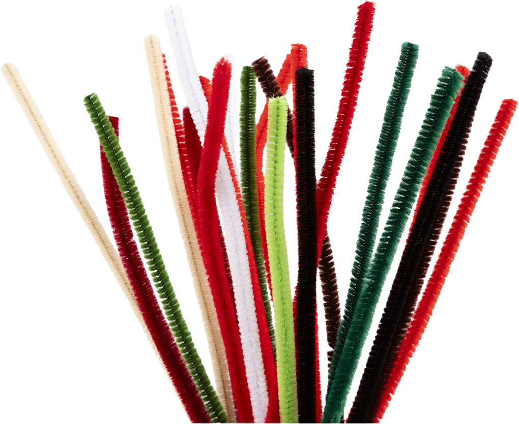 Chenille, L: 30 cm, tykkelse 6 mm, 25stk.