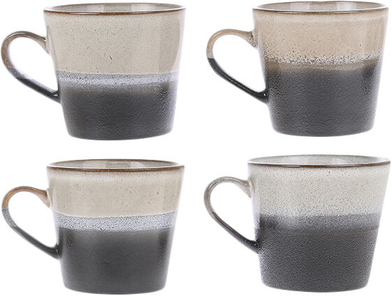 ceramic 70's cappuccino mug rock