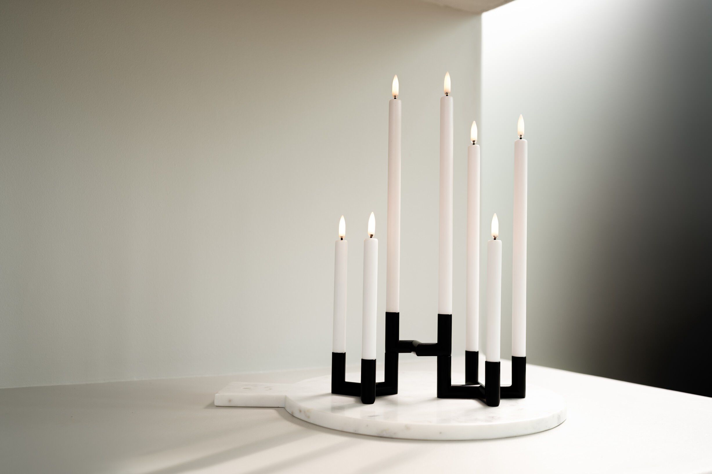UYUNI LIGHTING - Taper LED Candle - Nordic White - 1,3 x 25 CM