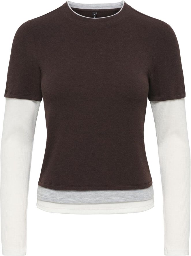 ONLVIRRO L/S MIX TOP CS JRS