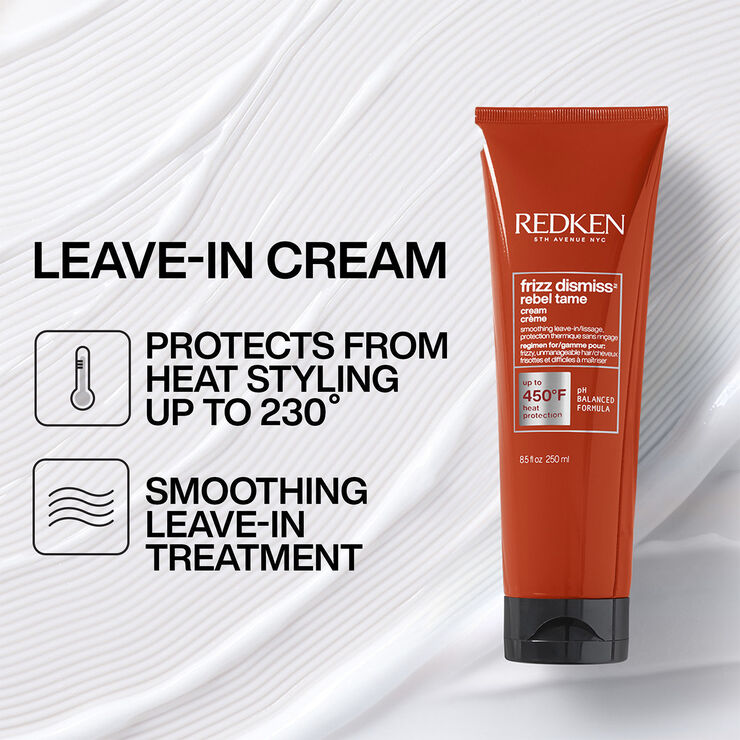 Redken Frizz Dismiss Rebel Tame Heat Protective Leave-In Cream 250ml