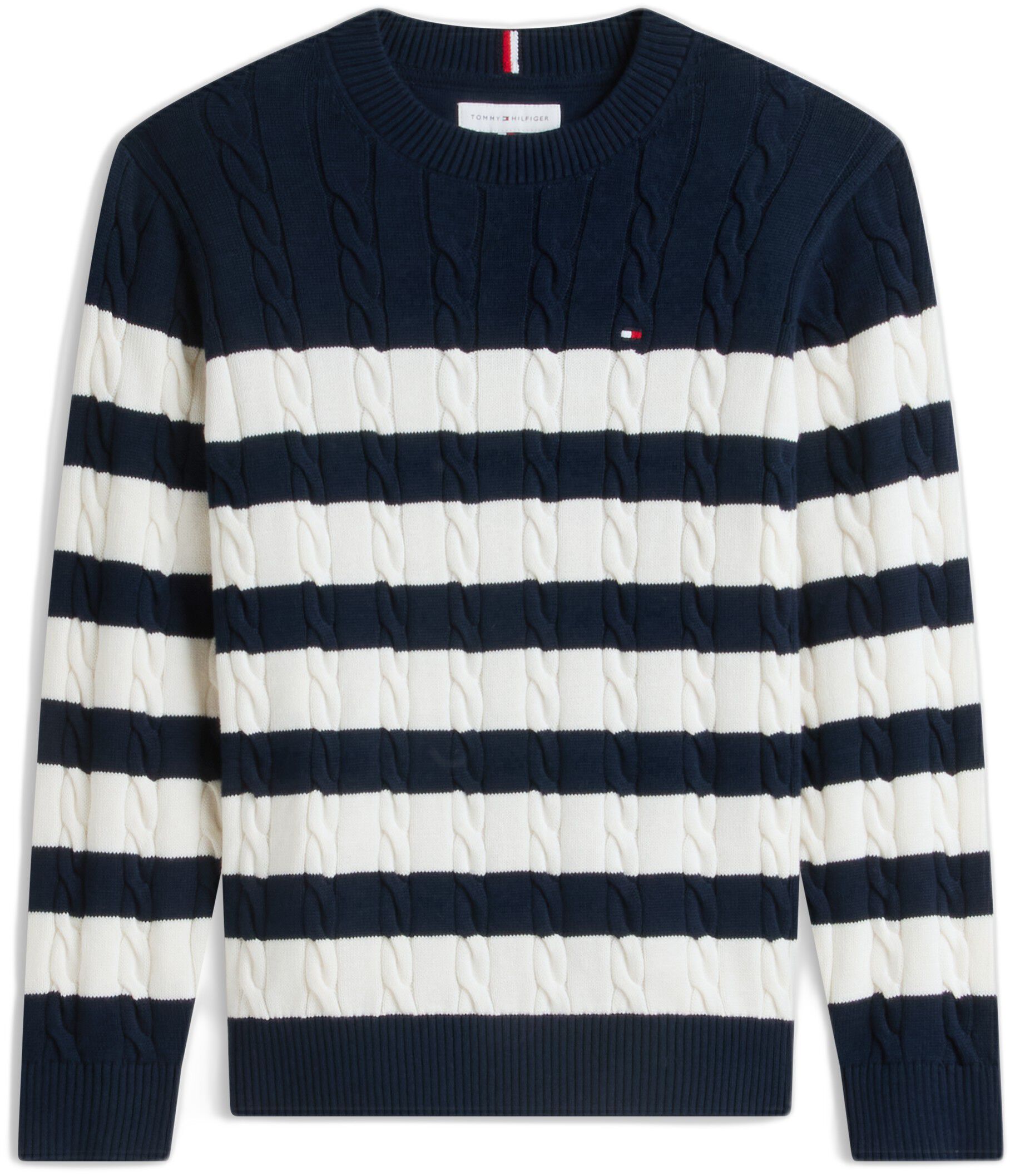 COTTON CABLE SWEATER