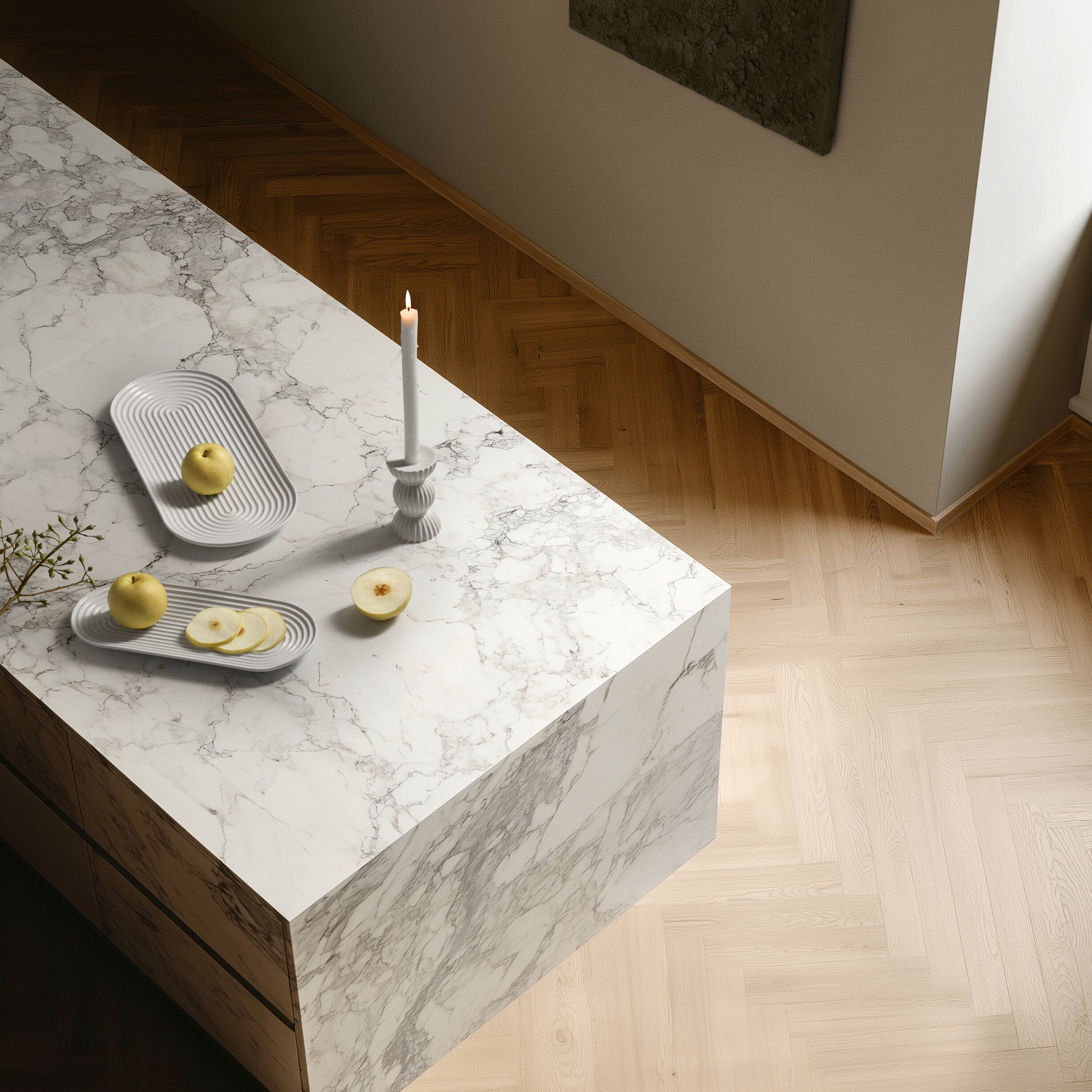 Lyngby Tura Ovalt serveringsfad 34x14. 5 cm hvid