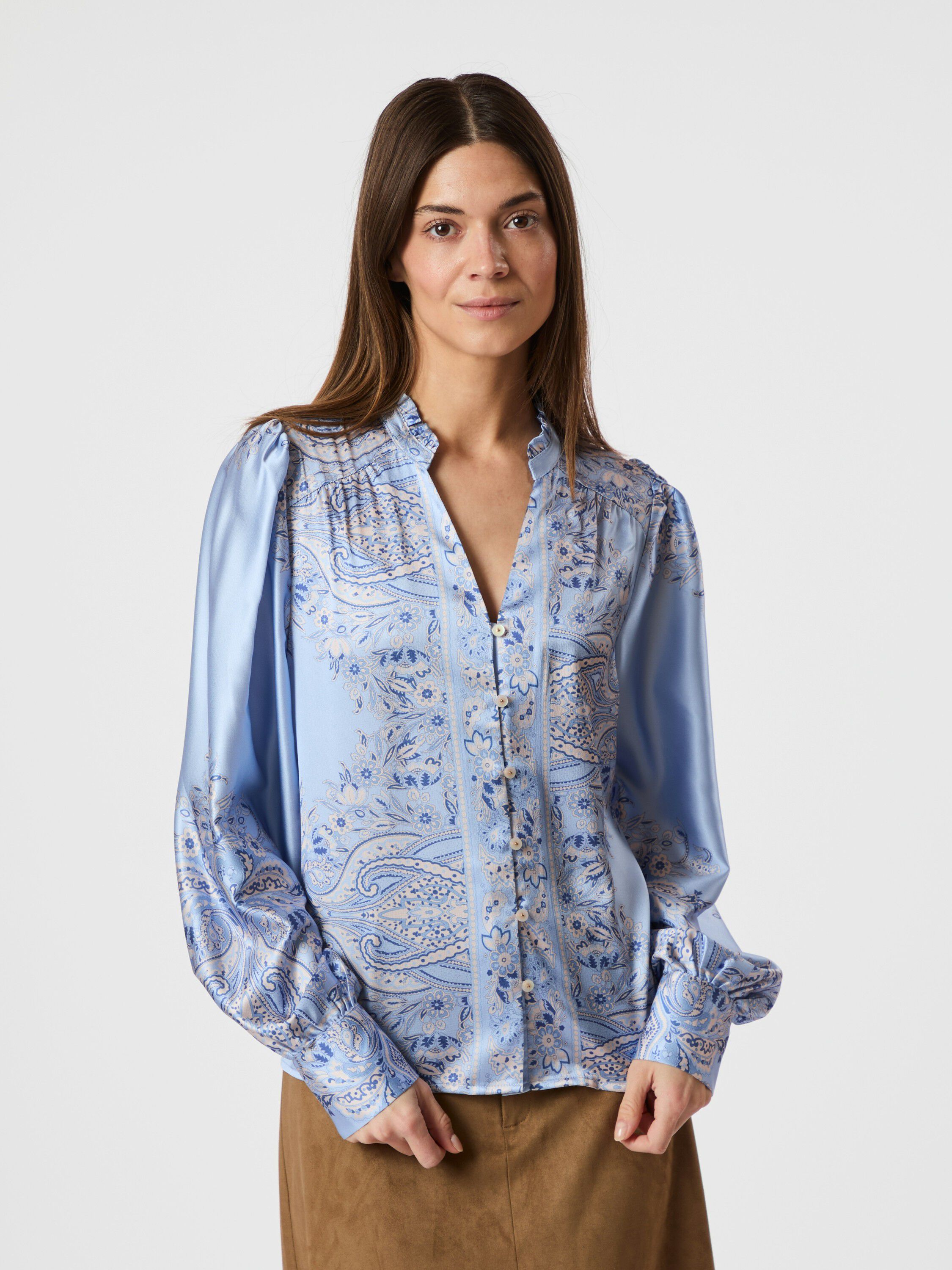 Massima Paisley Border Blouse
