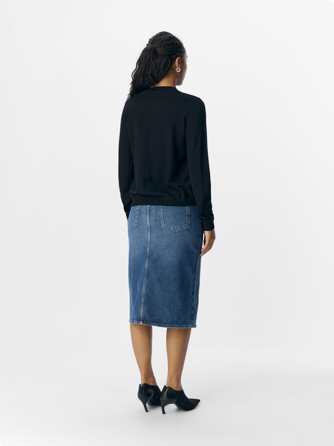 OBJTHESS L/S SHORT CARDIGAN NOOS