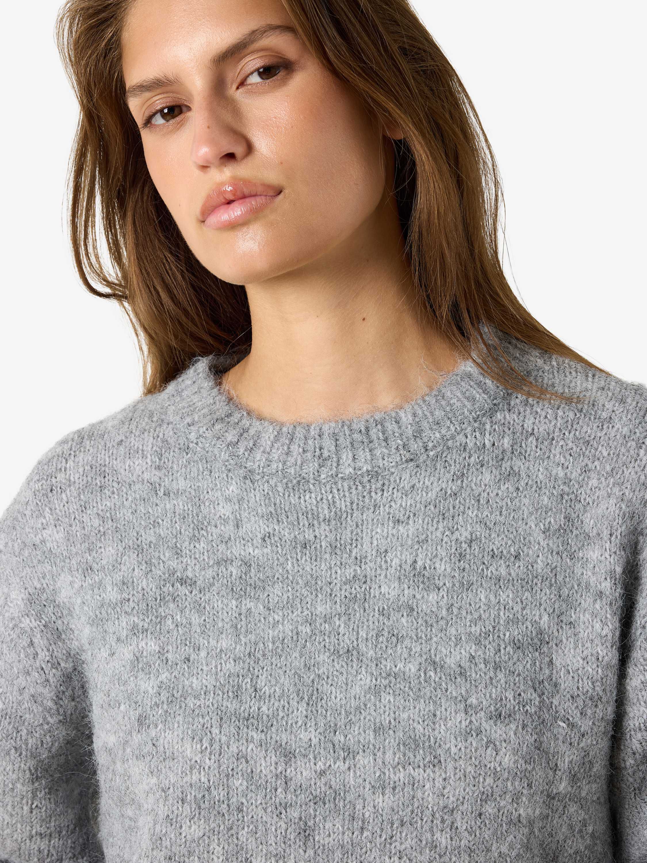 Nmsutton S/S O-Neck stickad noos