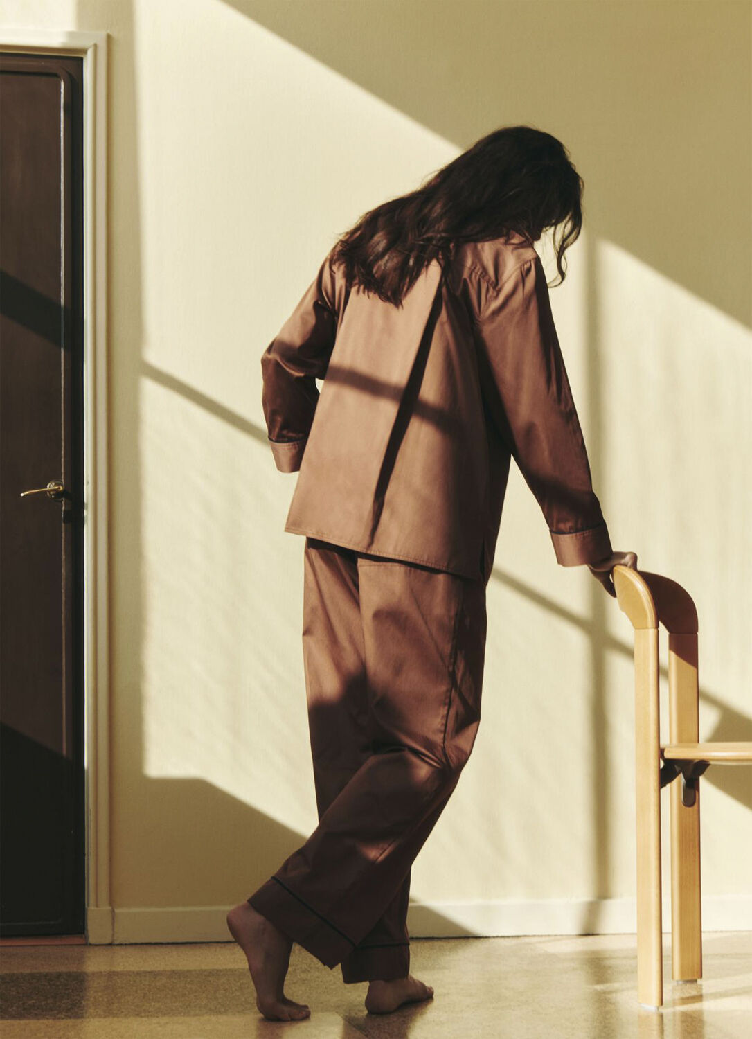 Outline Pyjama Trousers-S/M-Milk Ch