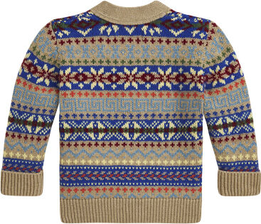 Wool Blend V-Neck Cardigan Kids