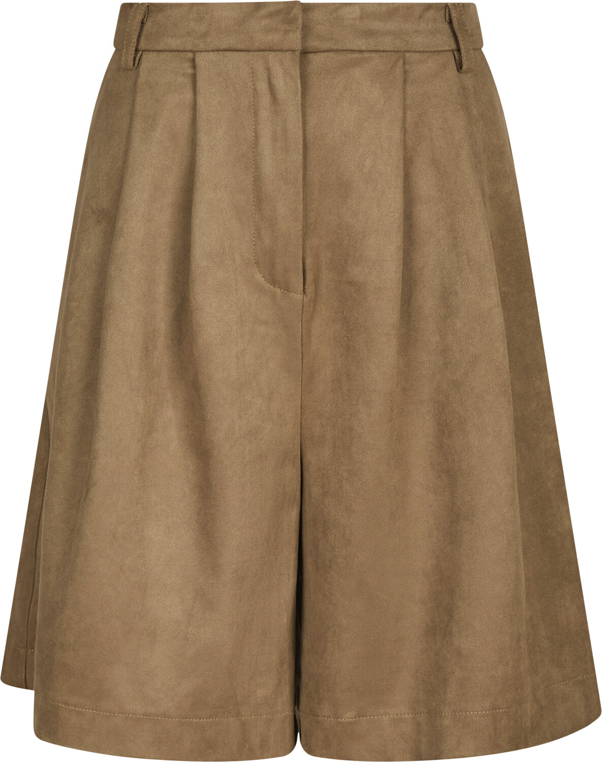 Nika Faux Suede Bermuda Shorts