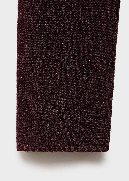 V-neck lurex sweater