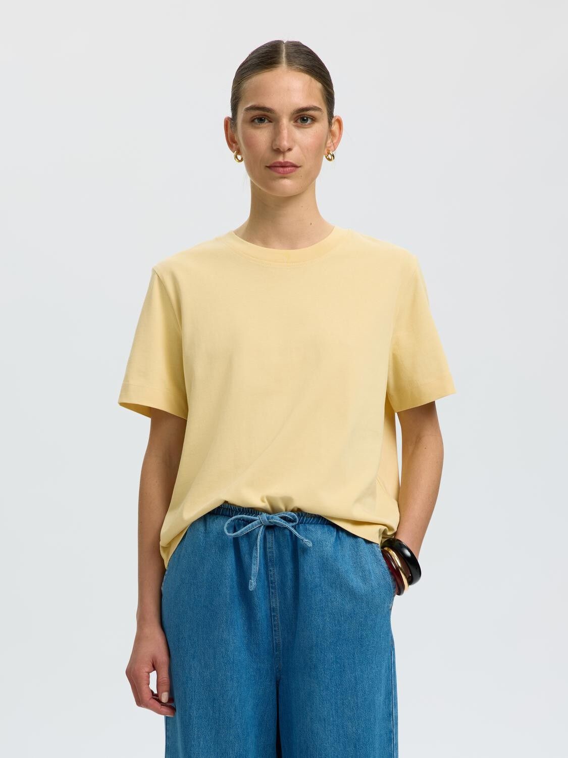 SLFESSENTIAL SS BOXY TEE NOOS