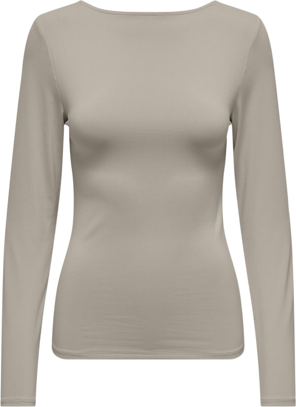 ONLEA L/S 2-WAY DEEP NECK TOP JRS N