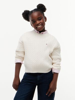 Relaxed Cable Knit Jumper