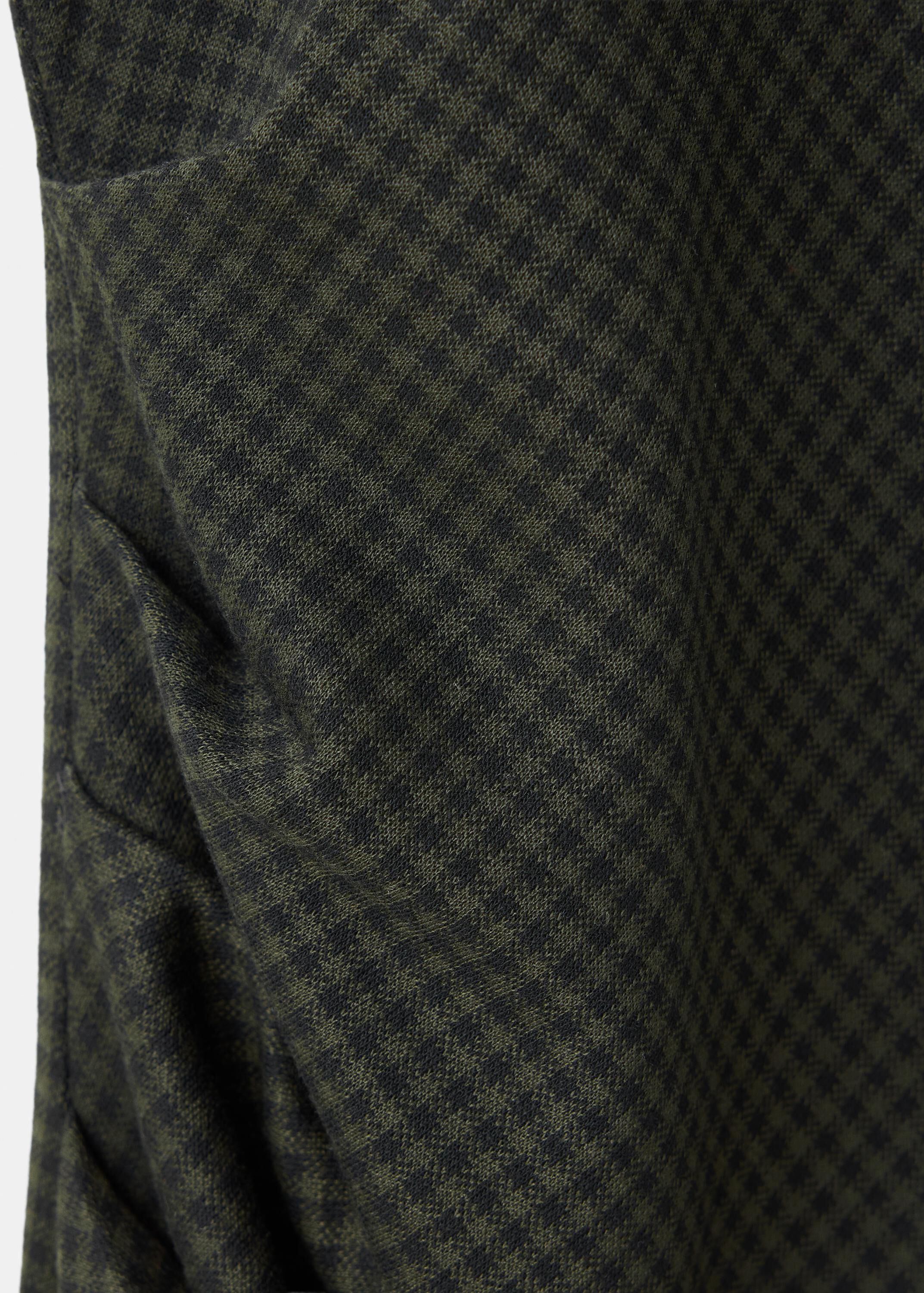 Gathered check dress