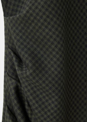 Gathered check dress
