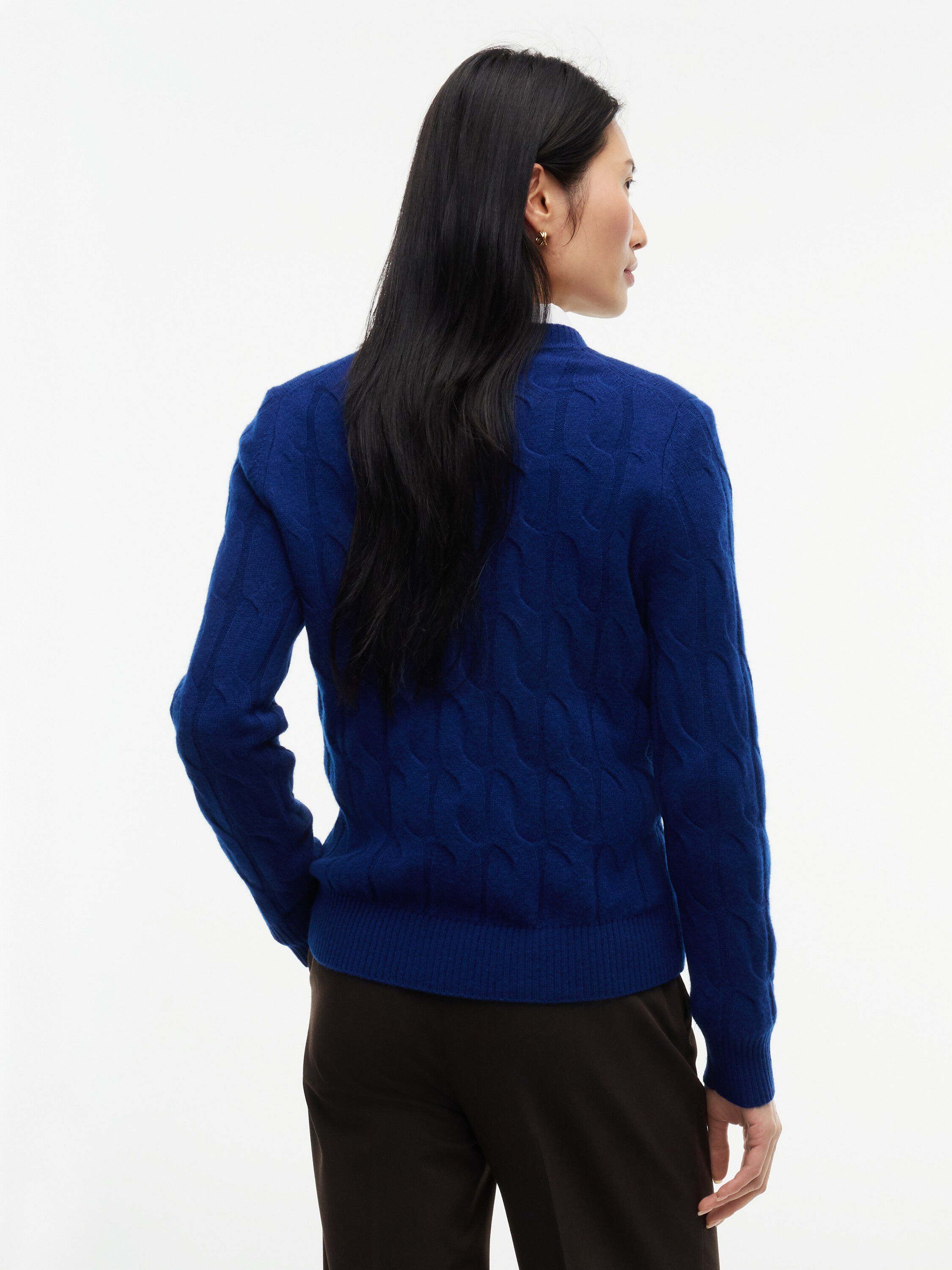 Pure Wool Chain Cable Knit Jumper