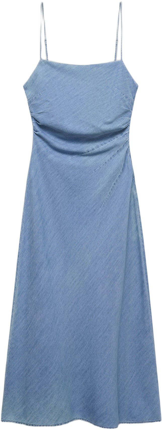 Denim midi-dress