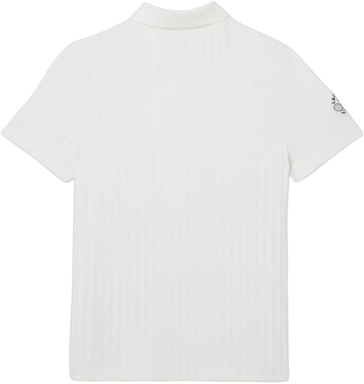 SHORT SLEEVED RIBBED COLLAR SHIRT