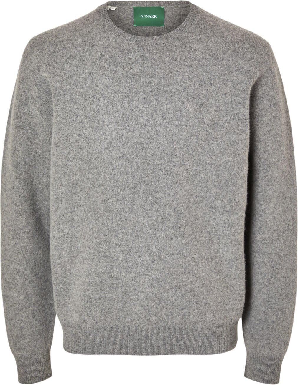 Anrragi Ls Knit Wool Crew Neck