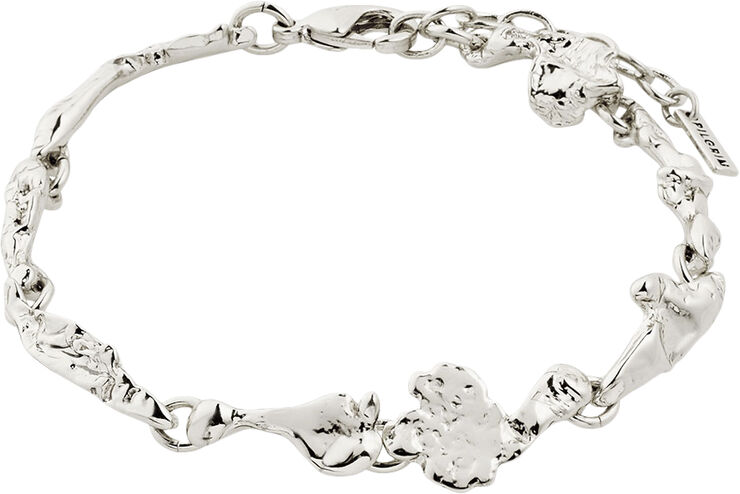 SOLIDARITY recycled organic shaped bracelet silver-plated