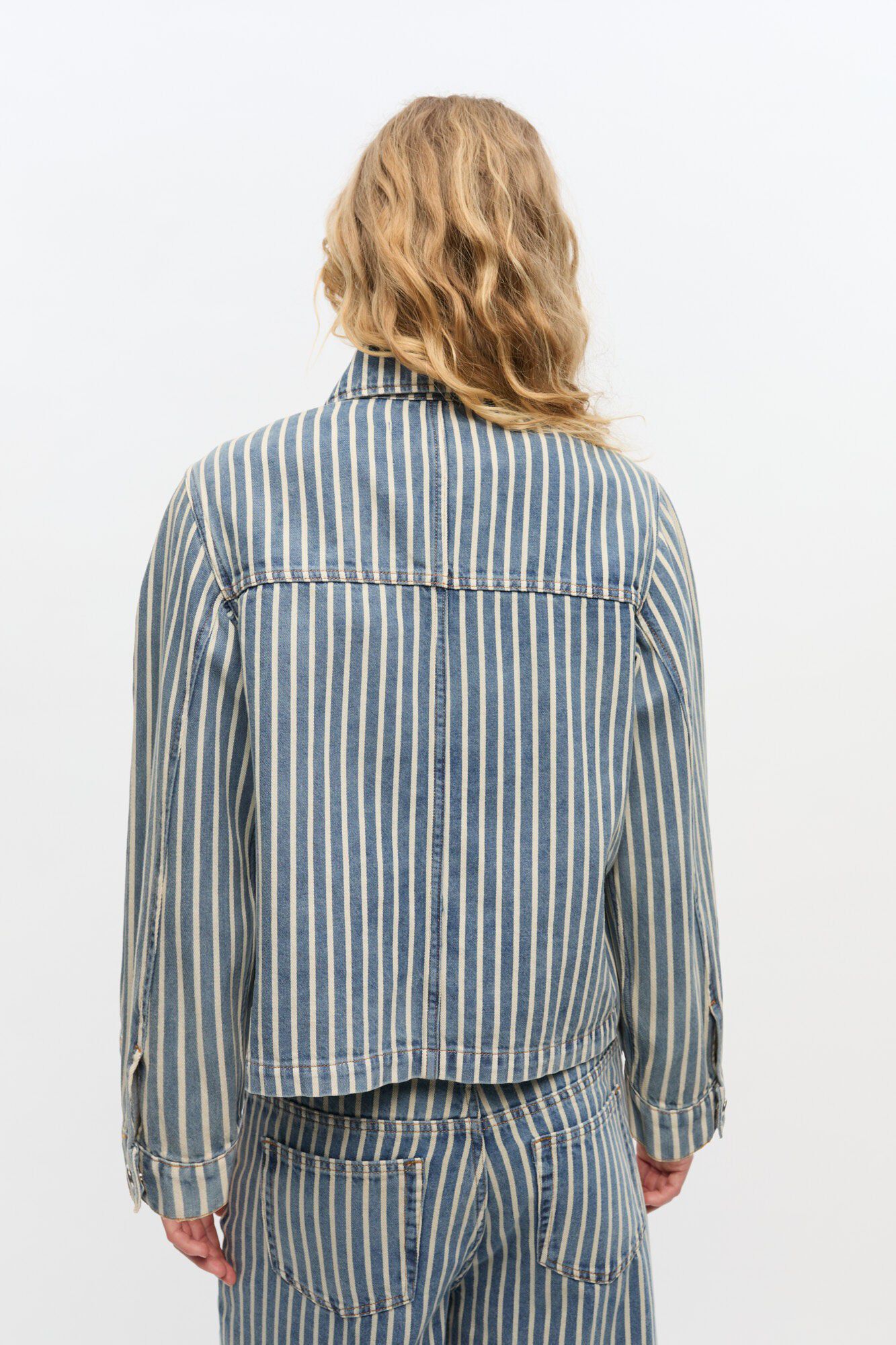 Light Stripe Denim Jacket