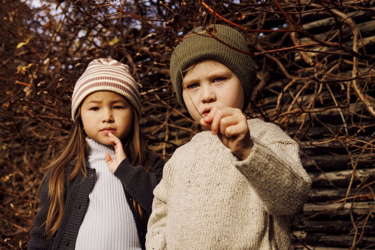 Bergen striped beanie