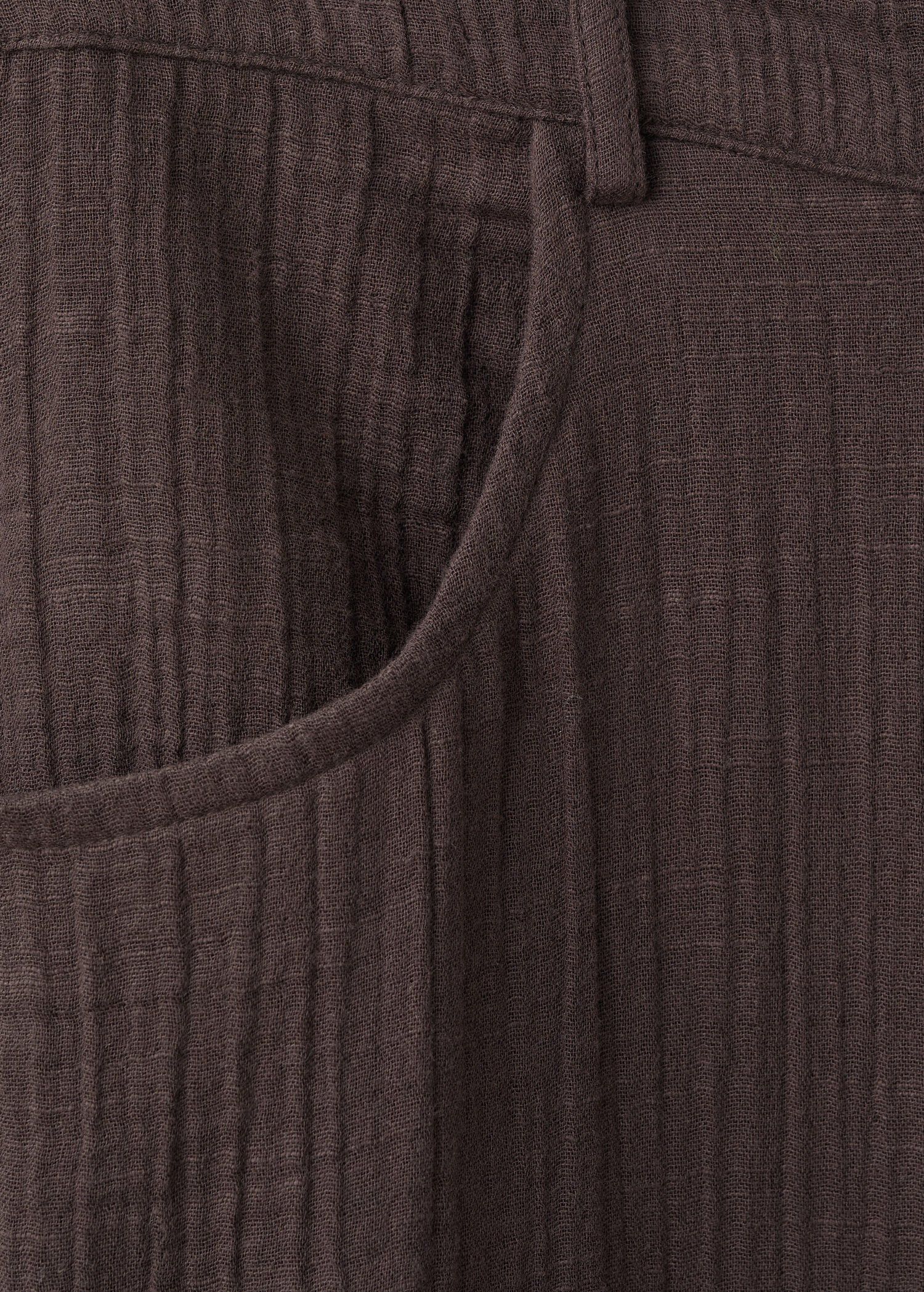 Balloon cotton trousers