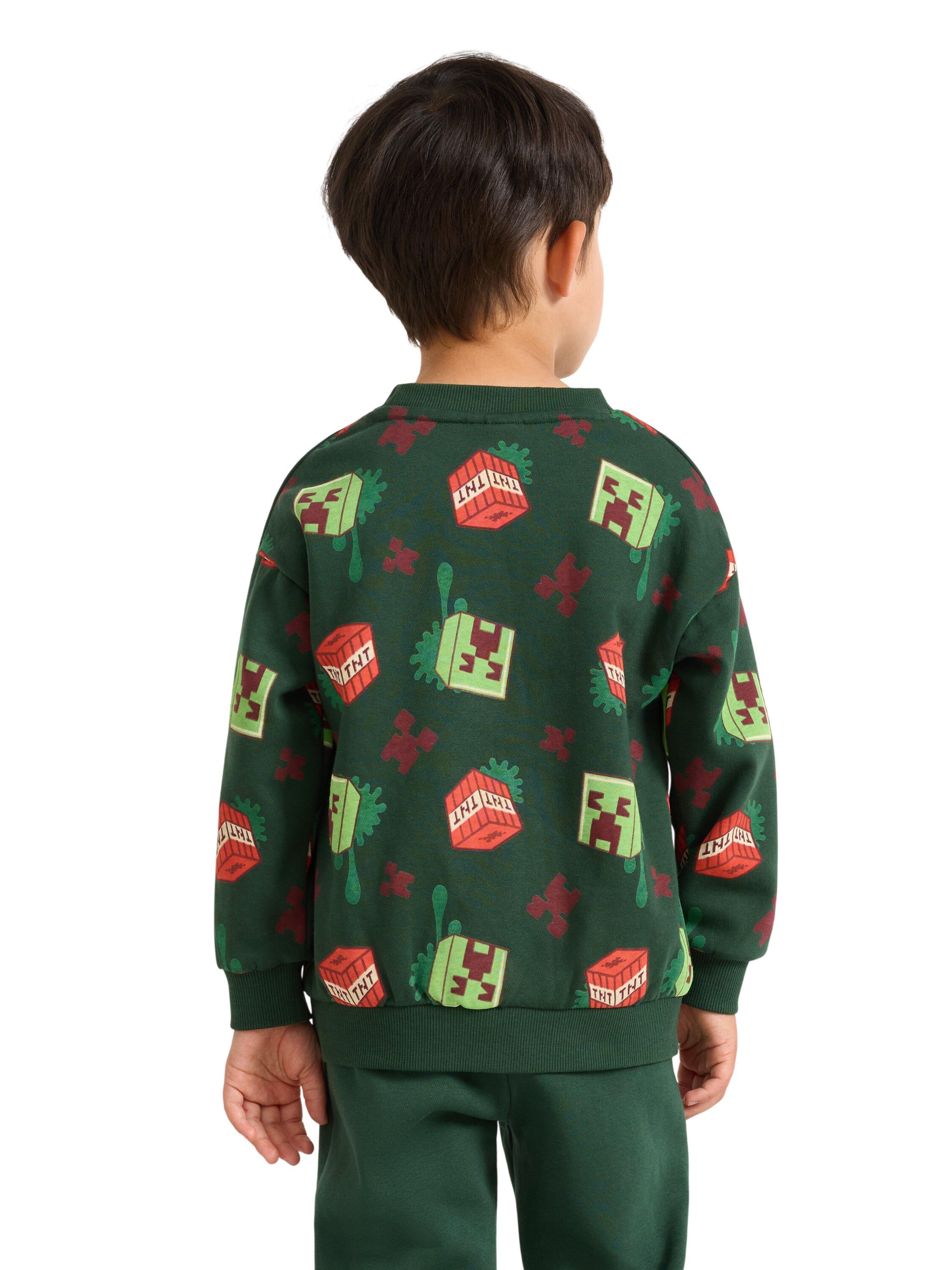 Minecraft sweatshirt med borstad in