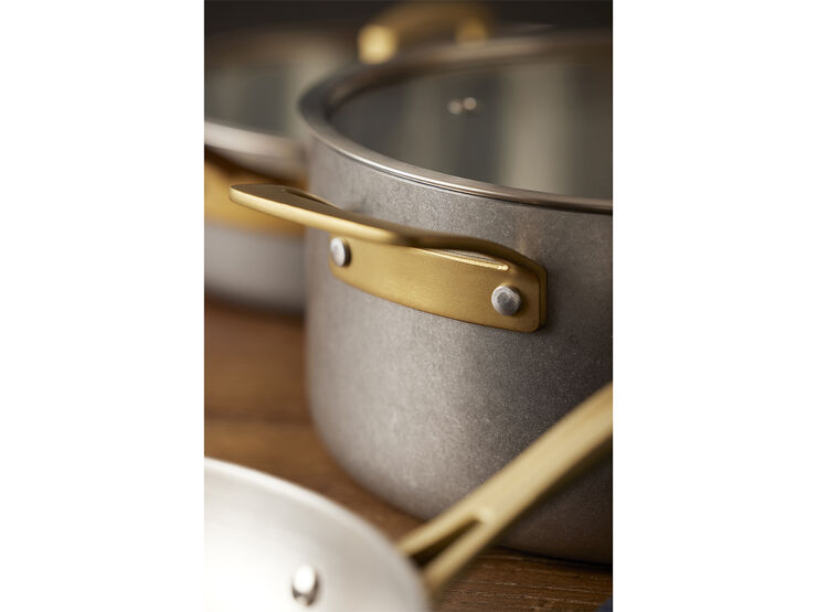 "Gryte med lokk Durance 5 liter 24 cm Rustfritt stål"