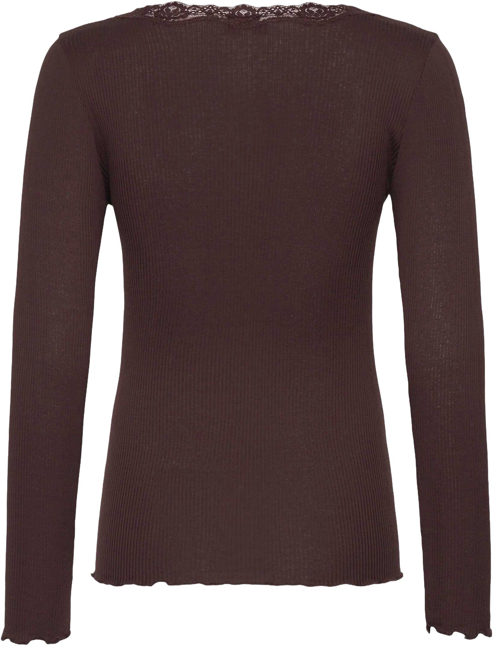 RWBabette Silk LS U-neck Lace T-shirt