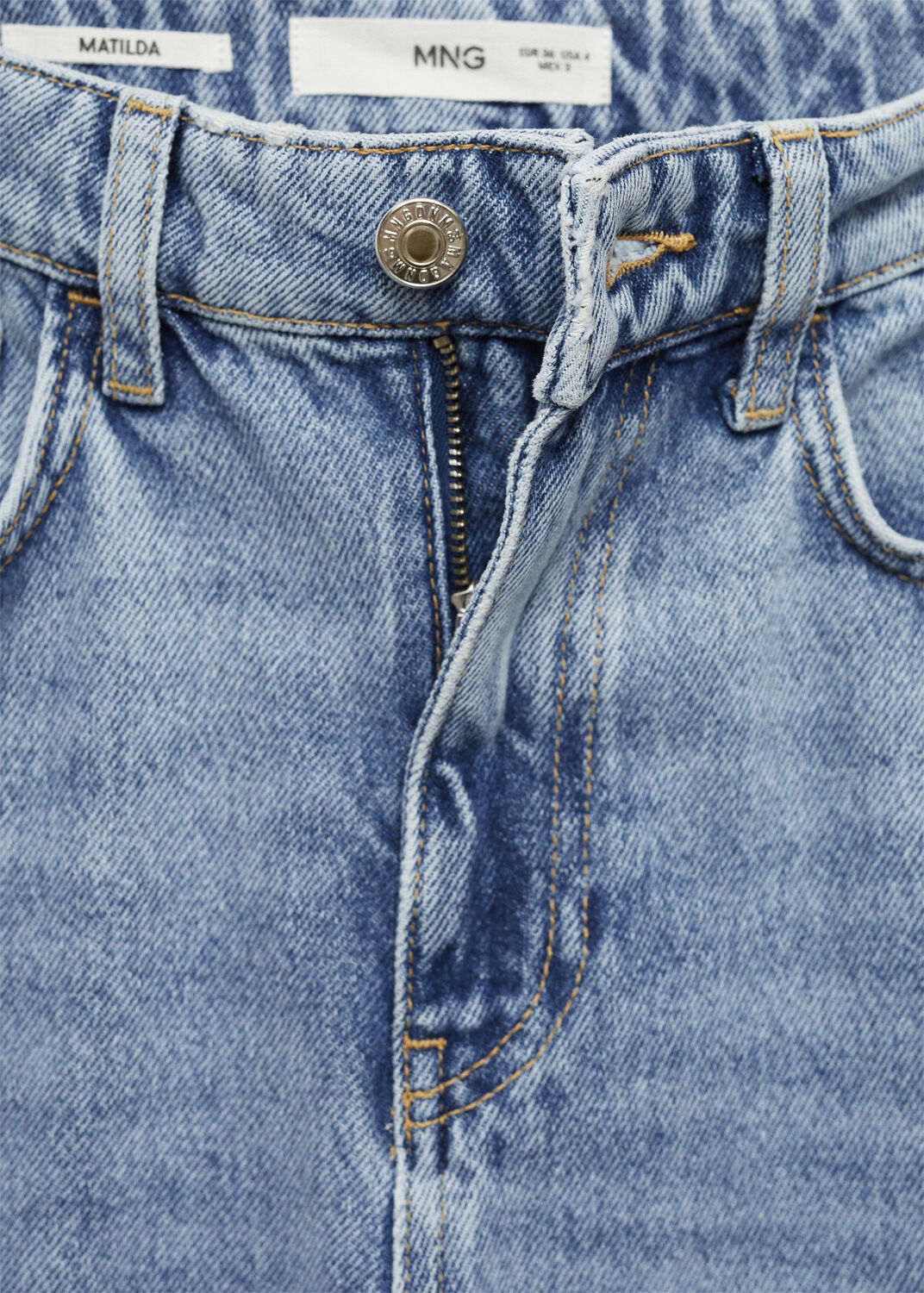 Matilda straight jeans, medium rise