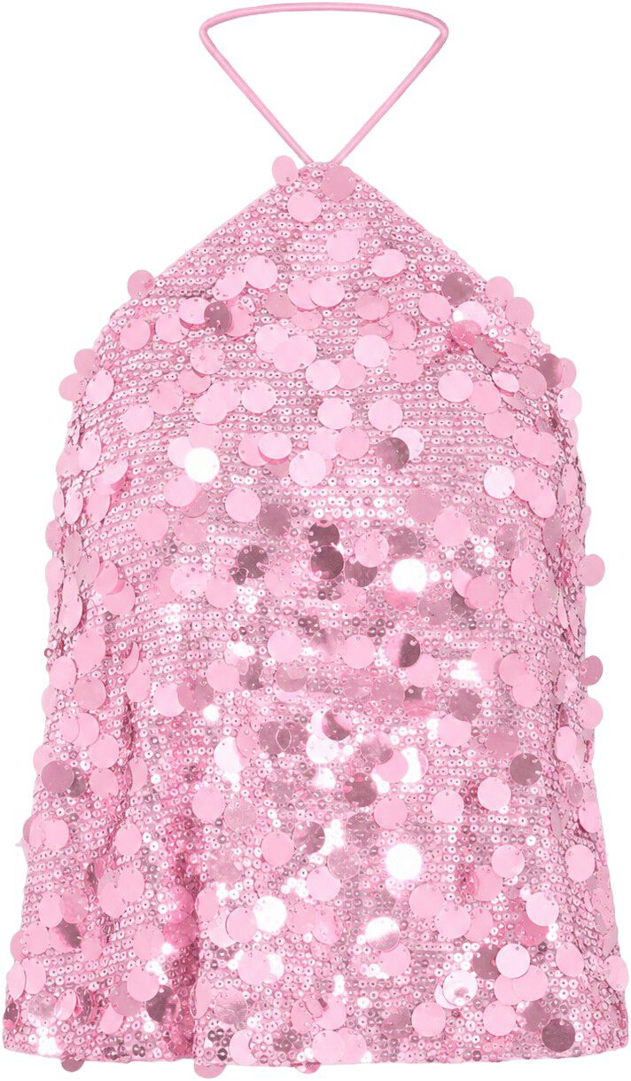 Nmtaylor Halterneck Sequin Top