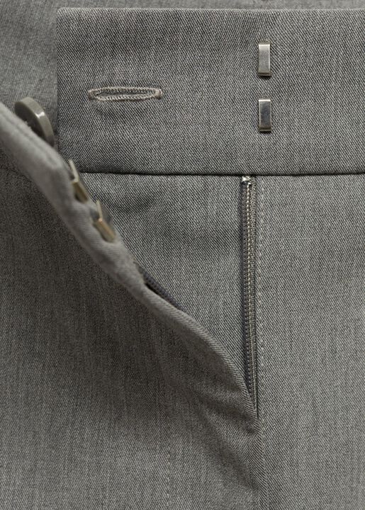 Straight mid-rise trousers