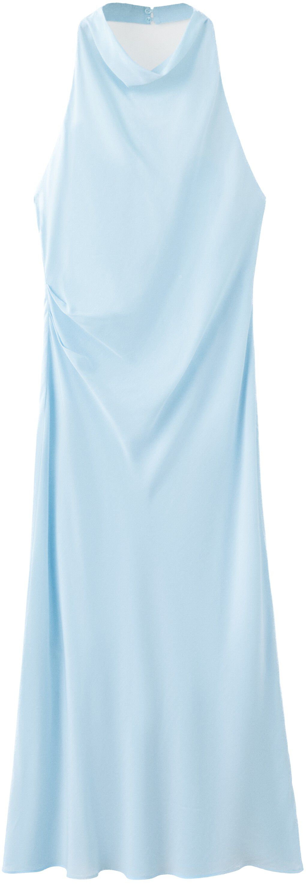 Draped halter dress