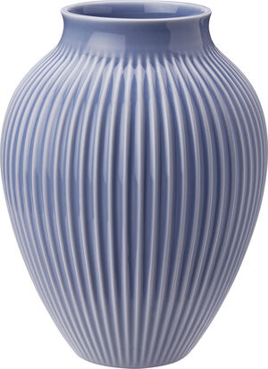 Knabstrup vas H 20 cm ripple lavender
