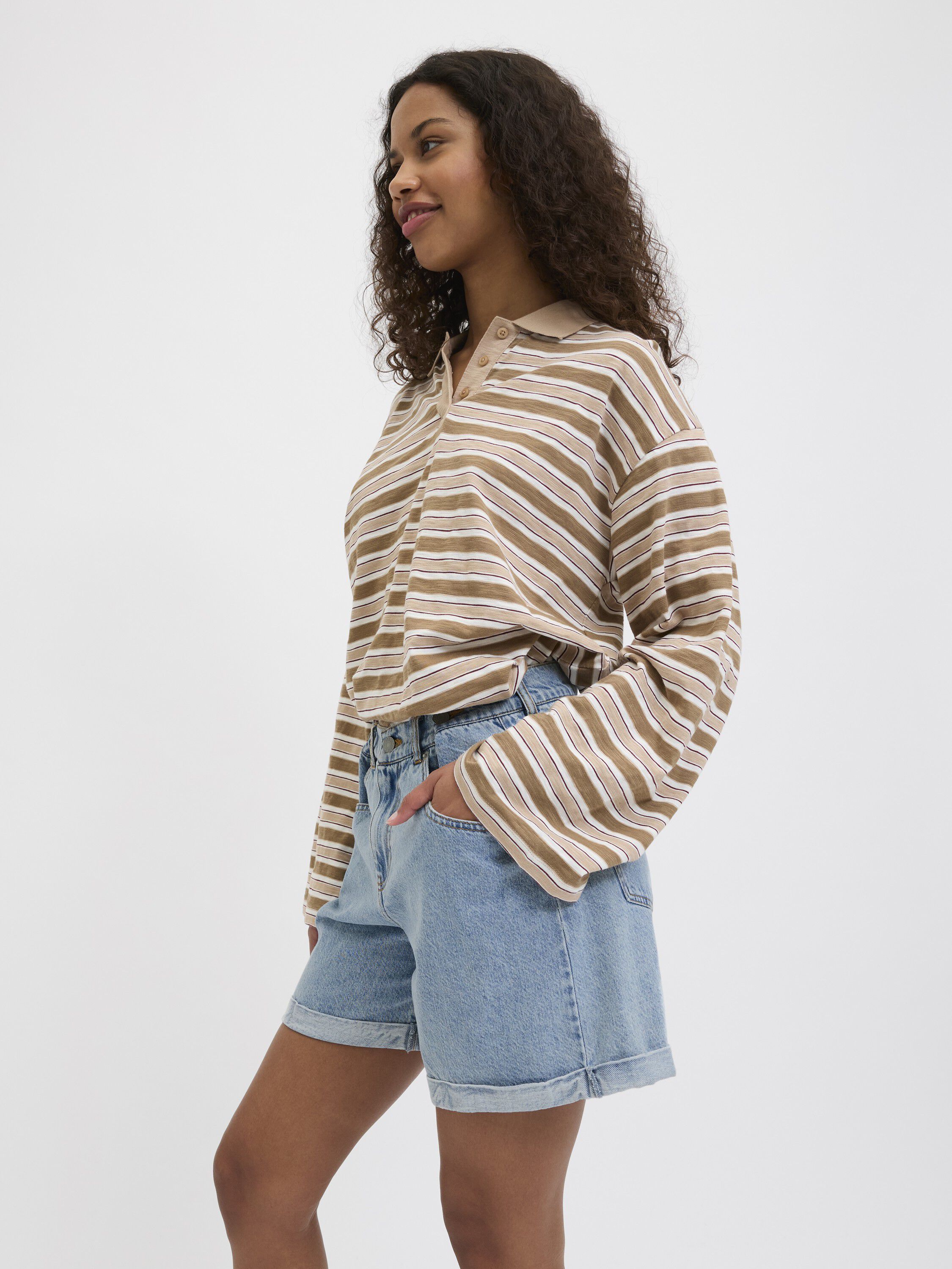 JXDORA NARA LOOSE HW DENIM SHORTS D